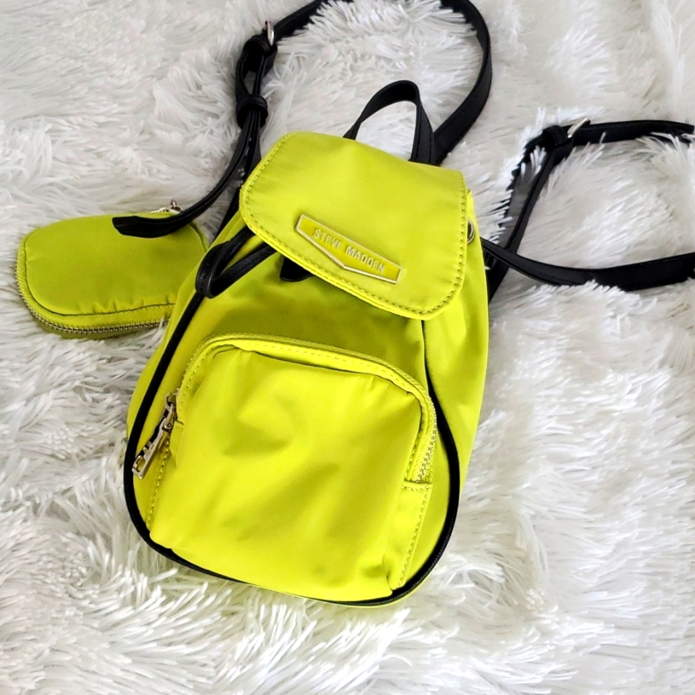 STEVE MADDEN LIME GREEN MINI BACKPACK